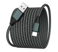 Extra Long 5M USB Type C Cable Fast Charging,Premium Nylon Braided 3A Rapid Charger Cord,Type C to A Cable Compatible for Samsung Galaxy S21 S20 S10 S9 S8 Plus,Note 20 10 9 8, LG V50 V40 G8