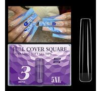 Extra Long 5XL Clear Nails Tips For Professional Acrylic 180pcs Full Covers French Styles Manicure Art Transparent Seamless Nail Tips