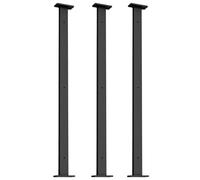 Extra Long 70 55 40 35 20 Inch Metal Shelf Brackets Heavy Duty Wall Mount Countertop Support 3 Pack Black 170cm/66.9in Furniture Fastening Rods