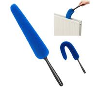Extra-Long 70cm Flexible Radiator Duster - Slim Bendable Microfibre Cleaning Brush with Long Handle for Fins, Panels & Narrow Gaps, Helps Improve Heating Efficiency