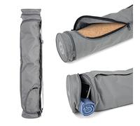 Extra Long 80 Yoga Mat Bag - for Yoga Mats up to 80cm Wide Including Extra Long & 80cm Extra Wide AMPIO Yoga Mats (Grey)