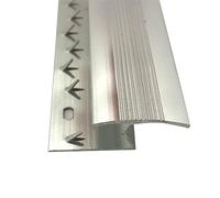 Extra Long 9ft / 2.7m / 270cm / 2700mm - Z Edge Carpet Metal - Door Bar Trim - Threshold Strip - Carpet to Laminate - Silver