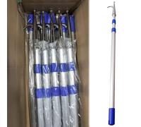 Extra Long Aluminum Boat Mooring Hook - 9' 9" Adjustable Docking Pole for Yachts & Water Rescue, Durable Marine Accessory for Seaside Use, 1 Pack