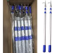 Extra Long Aluminum Boat Mooring Hook - 9' 9" Adjustable Docking Pole for Yachts & Water Rescue, Durable Marine Accessory for Seaside Use, 1 Pack