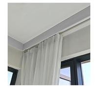 Extra-long aluminum window valance - 2.7 m/8.9 ft, wall/ceiling mount, elegant curtain valance for curtains and blinds, modern interior design solution
