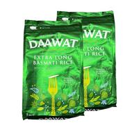 Extra Long Basmati Rice 5KG Daa-wat's Rice For Biryani, Pilaf or Pulao, Daily Meals Aromatic Flavour With Great Taste Product Of India Pack Of 2