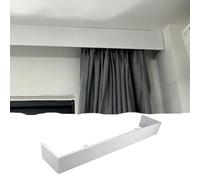 Extra Long Blackout Curtain Pelmet Box Without Track, Bay Window Cover/Valance Frame Panel with Screws, Wall Ceiling Mount Blind Cornice Board(Ceiling mount,1.4m(4.6ft))