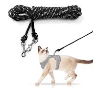 Extra Long Cat Lead for Garden, 15M/50FT Lightweight Outdoor Cat Leash Long Light Extension, Long Thin Lead for Rabbits, Kitten, Puppy and Small Animals