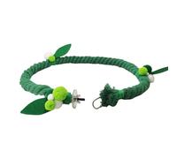 Extra Long Cotton Climbing Rope Green Stable Traction Bird Activity Route Flexible Training Ladder Secure Hold Play Support Cockatiel Stimulation Tool | Indoor Cage Adventure Ses