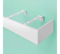 Extra Long Curtain Pelmet Valance Frame Wall Mount, No Track Window Cornice Box, Curtain Pelmet Panel for Double Rail Curtain Rod(300cm(9.8ft))