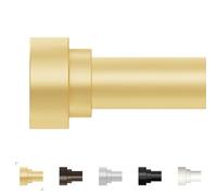 Extra Long Curtain Rods 120 to 170 Inch(10-14ft),1Inch Gold Adjustable Extra Long Curtain Rod,Heavy Duty,Decorative Window Curtains Rods for Bedroom,Long Curtain Rods 120-170