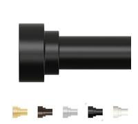 Extra Long Curtain Rods 120 to 240 Inch(10-20ft),1Inch Black Curtain Rod,Adjustable Extra Long Curtain Rod,Heavy Duty Curtain Rods,Decorative Window Curtains Rods for Bedroom,Long Curtain Rods 120-240
