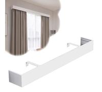 Extra-long curtain valance 396 cm (13 ft) - Wall-mounted curtain valance for windows, trimmable valance to conceal curtain rods, available in lengths from 0.9 to 4.88 m (3-16 ft).
