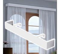 Extra Long Decorative Curtain Pelmet Panel - Wall Mounted Cornice Box for Curtains White Metal Cornice Boards Available in 36-192 inches (13ft/156in/396cm)