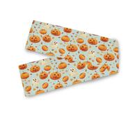 Extra Long Dinner Table Runner Halloween Making A Face Farmhouse Style Dining Room Decor Holiday Indoor Outdoor Decorations 13 x 70 Inches