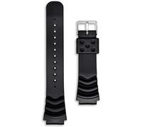 Extra Long Diver Watch Strap | 22 mm Black | XL Band Compatible with Seiko SKX SKX007 SKX009 Dive Watches | z20 z22 | Heavy Duty Wave Accordion PVC Rubber | Spring Bars & Tool Included (22mm, Black)