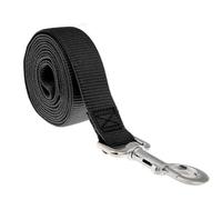 Extra Long Dog Training Lead Walking Leash with Metal Clip Hook Professional Heavy Duty Pet Training Line for Recall Obedience Training Outdoor Exercise (Black,5mx2.5cm)