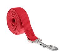Extra Long Dog Training Lead Walking Leash with Metal Clip Hook Professional Heavy Duty Pet Training Line for Recall Obedience Training Outdoor Exercise (Red,6mx2.5cm)