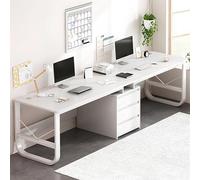 Extra Long Double Desk for Two Spacious Home Office & Gaming Study Table with Drawers Ideal for Collaboration & Productivity Modern Design for Work & Play