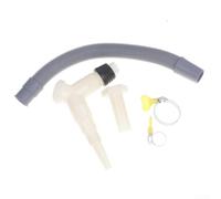 Extra Long Drain Hose 2.5m for Dishwasher Install | Extended reach, right angle connector, prevents kinking, suits most washer dryers, easy install