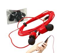 Extra Long Earbuds - 3-meter Wired In Ear Headphones With Microphone Sound In-Ear Headset | Portable Cable Earphone Monitor Headset With Clear Sound For Live Streamer, Phone, Computer