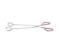 Extra Long Fire Tongs 38cm for Fireplace Coal | 38cm extra reach, perfect for log burners, fire pits, moving coal safely without burning hands