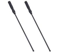 Extra Long Fireplace Poker Fire Poker for Coal Wood Fires with Wooden Handle 2pc