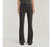 Extra Long Flared Sweat Pants - Grey - Women XS
