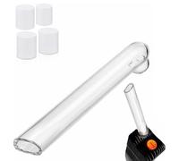 Extra Long Glass Mouthpieces Compatible with Storz & Bickel Venty - Long Glass Replacement Accessories Mouthpiece for Venty with Silicone Attachments