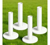 Extra Long Golf Rubber Tees 3.75 Inch 2 3 or 4 Pack, Adjustable Height & Durable Long Tees For Drivers Hybrids And Mats Practice, Ideal Driving Range Gift For Golf Enthusiasts (4 Count 3.75''-White)