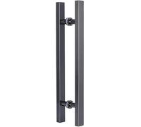 Extra Long H Sd Barn Door Handle Set d inless Steel Push Pull Handles 50/60/80/100/120cm for Wooden/s/Metal Doors - Gloss Black h - 100cm