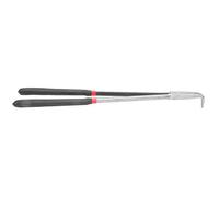 Extra Long Handle Nose Pliers, 400mm/16inch Tool Steel, 90 Degree Angled Plastic Jaws Curved Nose Repair Tools for Wire Processing,Jewelry Repairs