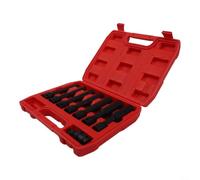 Extra Long Hex Bit Socket Set 128mm 1/2 Drive Thin Wall for Car Repair - Metric for s2 Steel Deep Reach Tool Kit Black(7pcs)