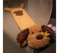 Extra Long Hot Water Bottle with Super Soft Animal Fleece Cover, 2 L 75cm&95cm Large Hot Water Bag, Long Lasting Warmth for Neck, Back & Body, Leak Proof & Cosy Gift (Brown,95cm)