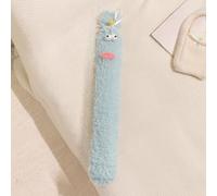 Extra Long Hot Water Bottle with Super Soft Animal Fleece Cover, 2 L 75cm Large Hot Water Bag for Neck, Shoulder & Back Pain Relief, Leak Proof & Cosy Gift (Blue)