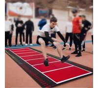 Extra Long Jump Mat for Track and Field, Non Slip Exercise Measuring Mat for Practice Test, Standing Long Jump Pad, Adult/Kid Carpeted for School Gym