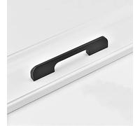 Extra Long Kitchen Cabinet Door Handle,Aluminum Alloy Cupboards Drawers Bedroom Furniture Pull Handles,Bar Bathroom Door Closet Wardrobe Door Knobs,Two Colors,Multiple Sizes (Hole Center 128mm,Black)