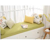 Extra Long Memory Foam Bench Cushion Pad - Customizable Seat Pad for 2/3/4 Seater Sofa, Outdoor Garden Patio & Indoor Bay Window (Green, 47"x12")