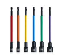 Extra Long Nut Driver Bit Set 6PCS