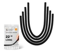 Extra Long Oven Rack Shields 22 Inch, 4 Pack Heat Resistant Oven Guards for Racks, Food Grade Silicone Oven Rack Edge Protector, Full Length Fit on Standard-Sized Ovens, Prevents Hand and Arm Burns