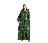 Extra Long Oversized Blanket Hoodie,Wearable Blanket with Sleeves and Pockets,Super Warm and Cozy Fleece Throw Giant Sweatshirt for Women Men