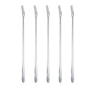 Extra Long Pickle Fork 12.6 inches, 5 Pcs Long Handle Olive Fork, Stainless Steel Cocktail Forks, Prong Pickle Picker, Pickle Grabber, Long Dessert Forks, Long Fruit Fork, 5 pieces