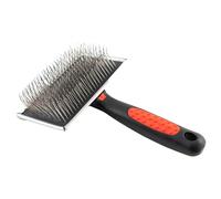 Extra Long Pin Flat Slicker Brush for , Removes Loose Fur and Tangles, Tuffer Than Tangles