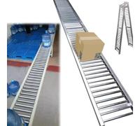 Extra Long Portable Conveyor Belt (13 ft) for - Lightweight, Foldable Roller System for markets, Easy-to-Use Belt Loader for Light Tas