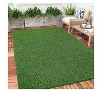 Extra Long Realistic Artificial Grass Rug - Indoor/Outdoor Turf Carpet, 25MM Pile Height, Drainage Backing, Perfect for Garden, Balcony, 1.5x2m (5x6ft)