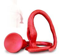 Extra Long Realistic Dildos Anal Plug Dildo Silicone Anal Dildo G-Spot Stimulator Masturbation Butt Plug for Male Female XXL Anal Plugs Penis Sex Toy, Suitable for Women/Men/Couples (S)