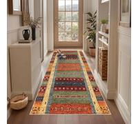Extra Long Runner Rugs for Hallway Non Slip Kitchen Mat Hallway Hall Runner Narrow Rugs Washable Heavy Duty Entrance Mat Water Absorbent Runner Mat for Kitchen Living Room Hallway 120 x 150 cm