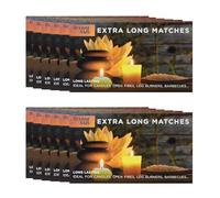 Extra Long Safety Matches 12 Boxes, Approx. 45 Matches per Box - Long Stem Matches for Candles, Fireplace, Stove & BBQ (94mm)