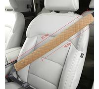 Extra Long Seatbelt Covers for Adults Kids Women & Men, Super Soft Car Seat Belt Strap Cushion for Sedan SUV Trucks, Shoulder Neck Chest Protector Pad, Auto Interior Accessories, 1pc, Beige, 40cm