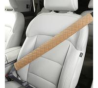 Extra Long Seatbelt Covers for Adults Kids Women & Men, Super Soft Car Seat Belt Strap Cushion for Sedan SUV Trucks, Shoulder Neck Chest Protector Pad, Auto Interior Accessories, 1pc, Beige, 65cm